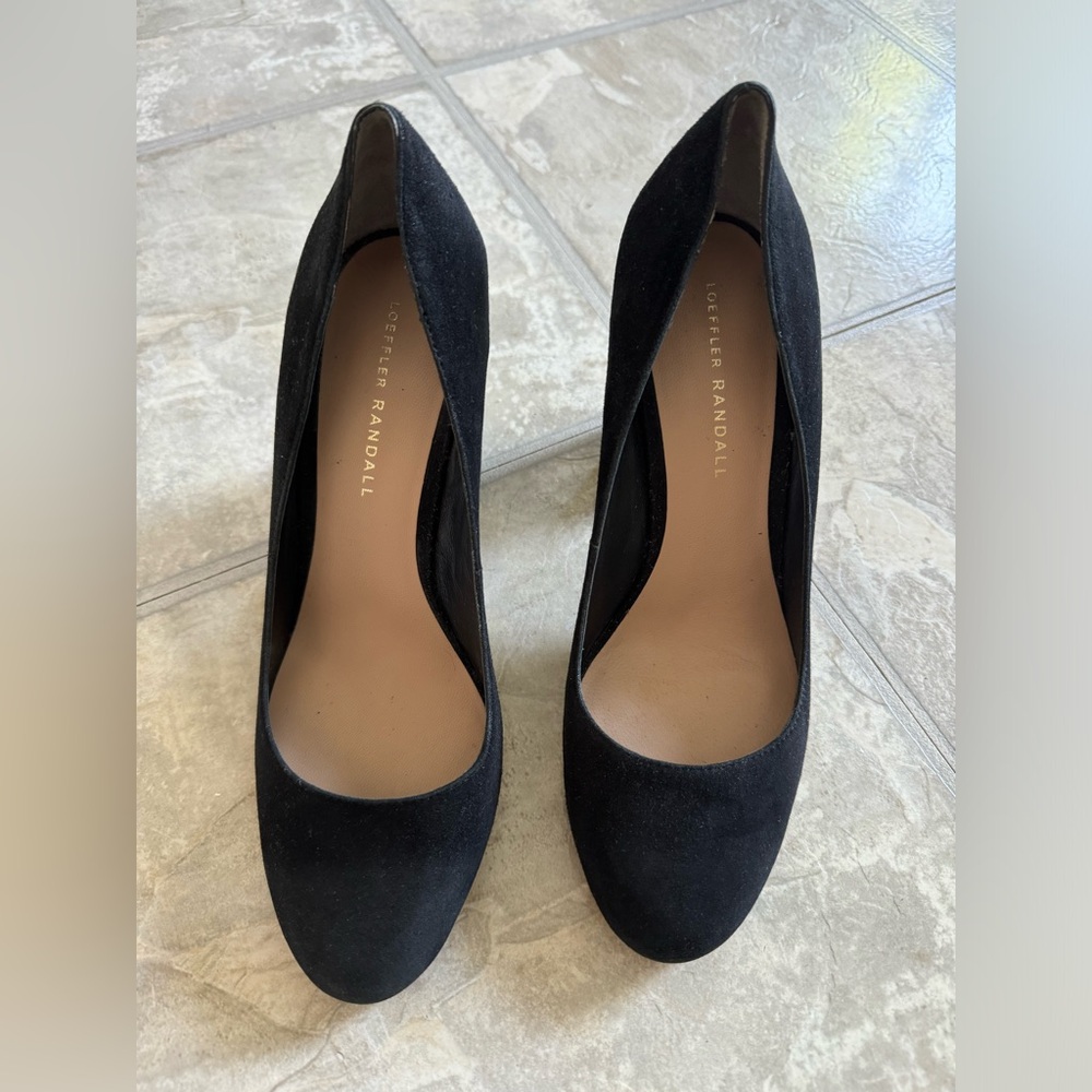 Last Chance: Loeffler Randall. Black Block Heel Shoe